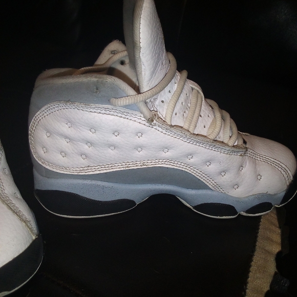 Kids Jordan 13 Flint Grey size 13c - Picture 7 of 9